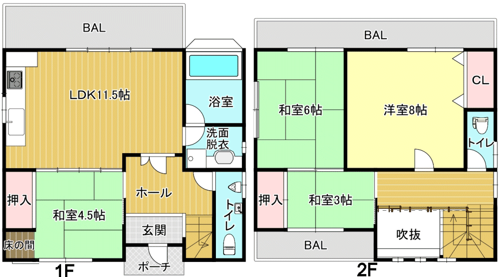 間取り図 物件：11539