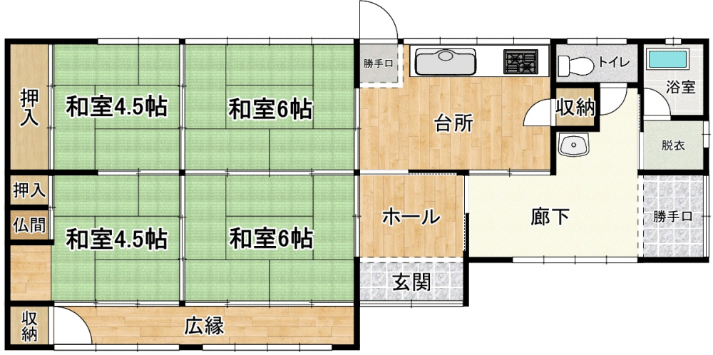 間取り図 物件：11784